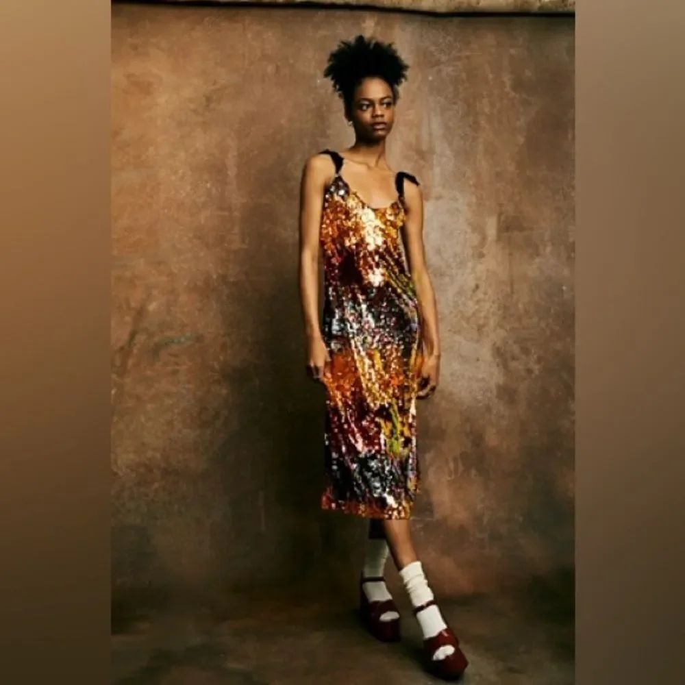 Free People Beatrice B Slip Dress With Sequins